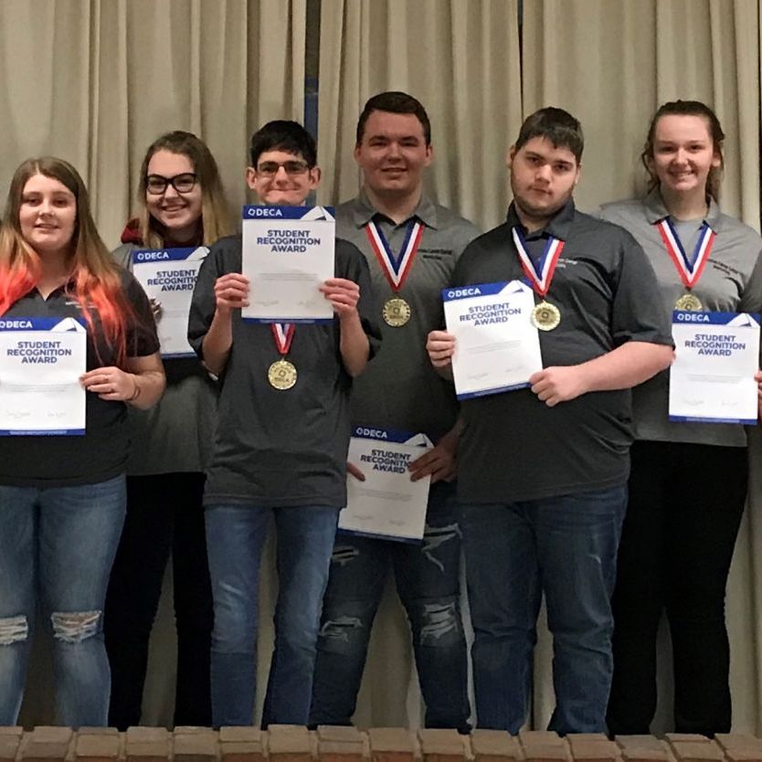 Students Receive Awards in District DECA Competition