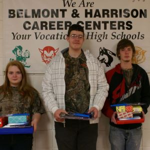From left, Shyann Ryan, Zach Houseman and Brice Bell.